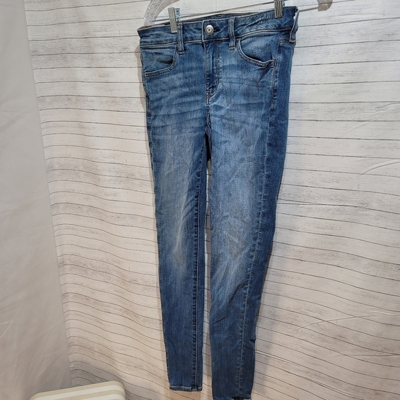 AMERICAN EAGLE JEGGINGS-SZ 4 LONG - Picture 2 of 7